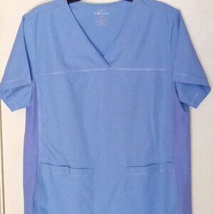 Cherokee Blue XL Scrub Top